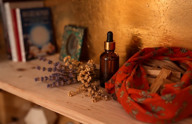 Olis, lavanda i fusta aromàtica utilitzats en rituals de massatge a Cordepitahaya