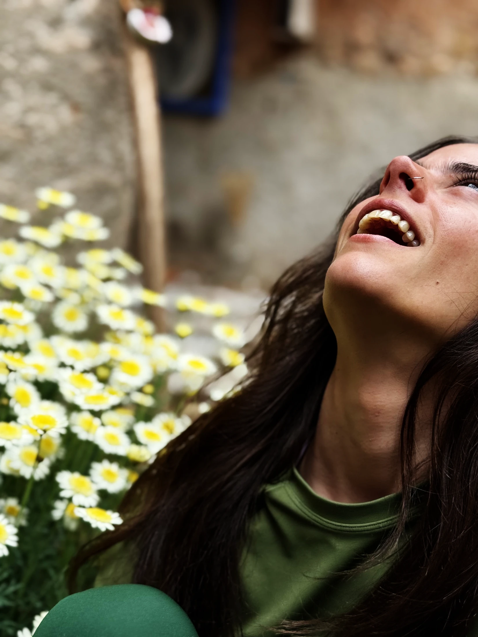 Eva Martínez en un moment espontani i creatiu