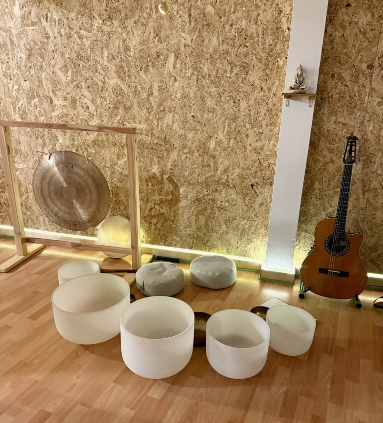 Gong i bols preparats per a una activitat a Cordepitahaya